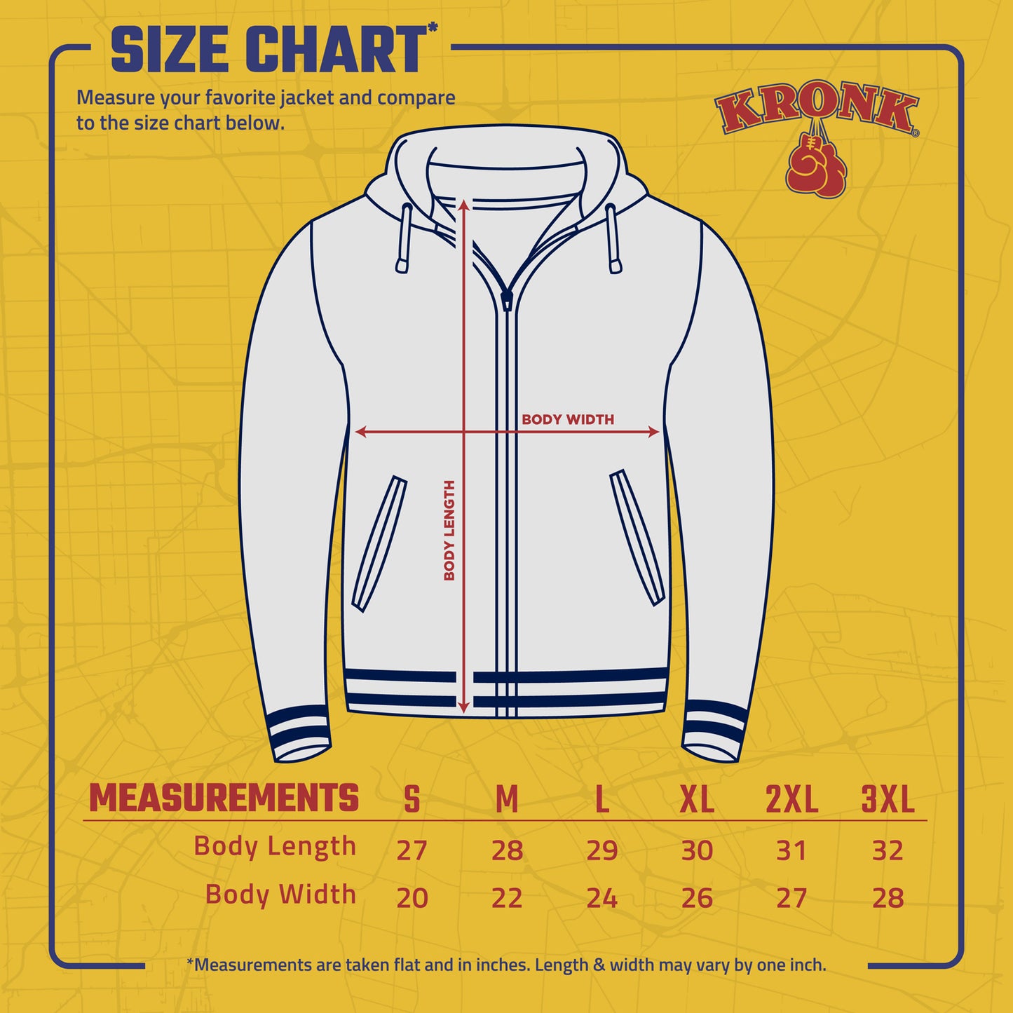 KRONK ‘Pain and Fame’ Varsity Zip Hoodie