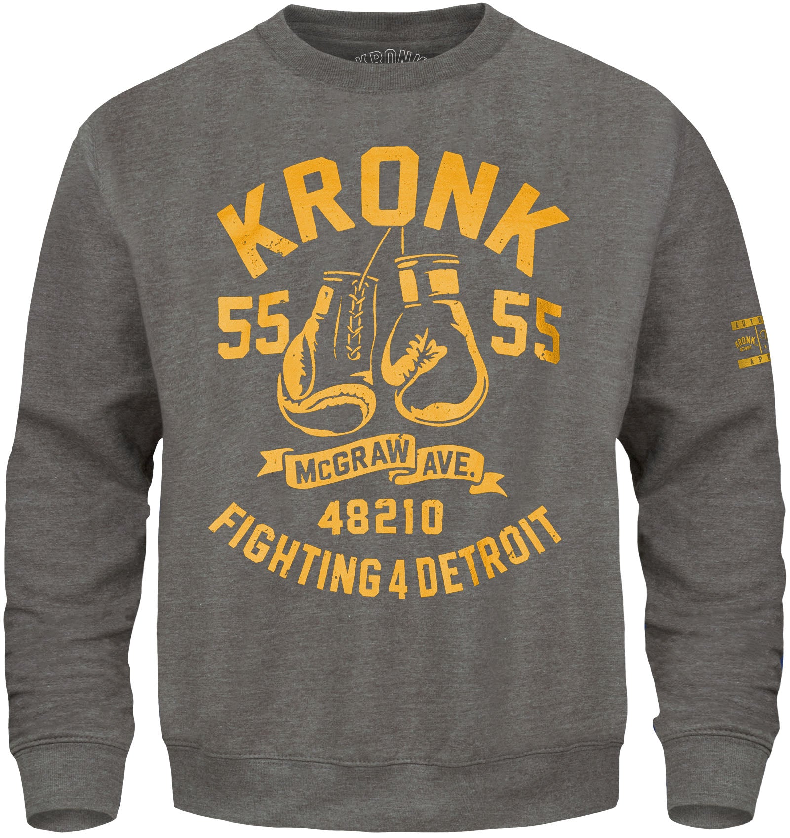 Ty Mopkins x KRONK Athletic Crew Neck - Charcoal/Gold