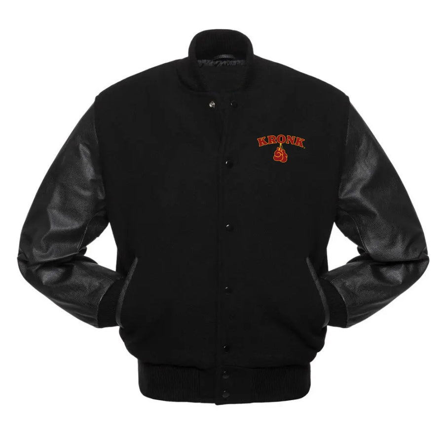 Classic KRONK Varsity Jacket (Blk/Red)
