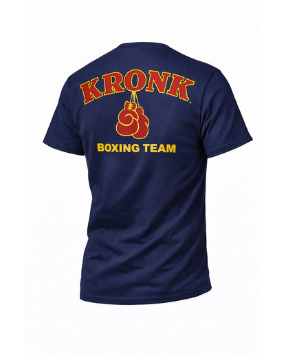 KRONK 'Boxing Team' Navy Ring Spun Tee