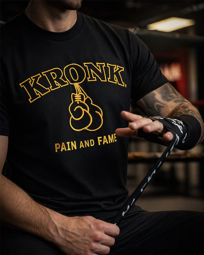 KRONK 'Heavyweight' Tee - Black & Gold
