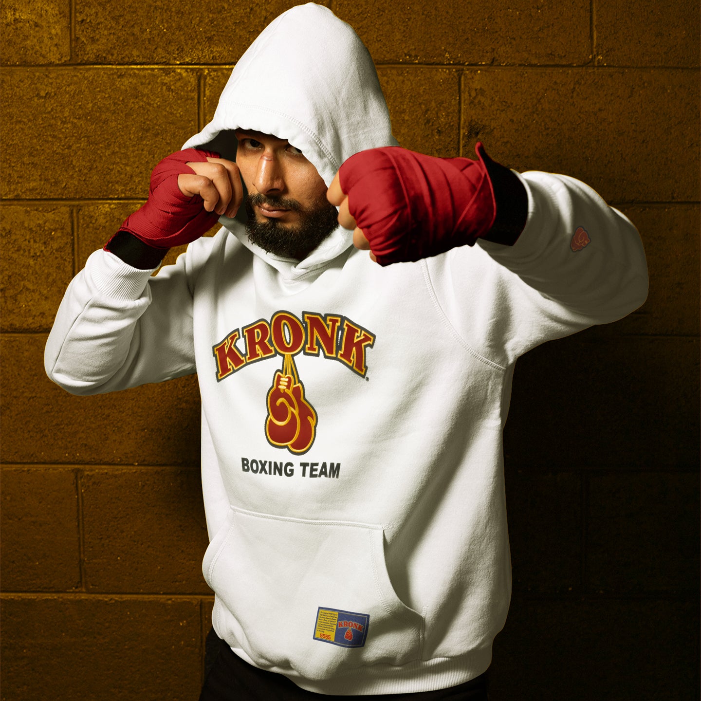 KRONK 'Boxing Team' White Hoodie