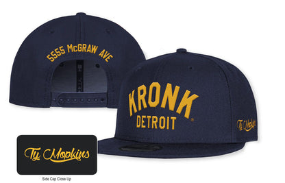 KRONK 'Ty Mopkins Gold Arch Logo' New Era 9Fifty Snapback - Navy/Gold