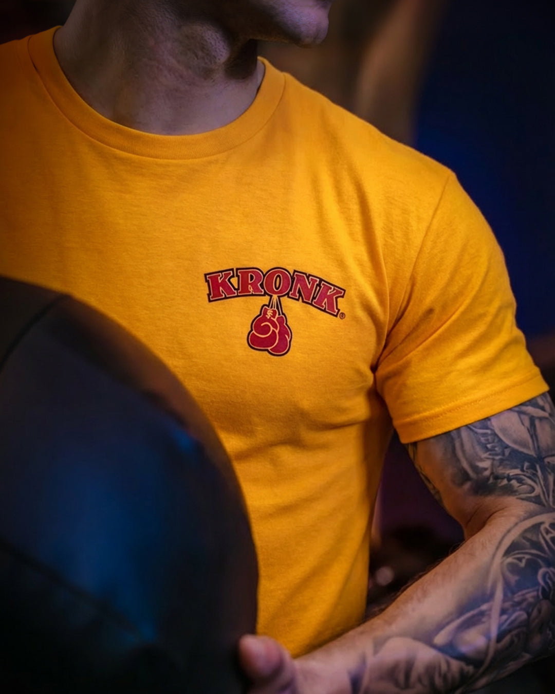 KRONK 'Boxing Team' Gold Ring Spun Tee