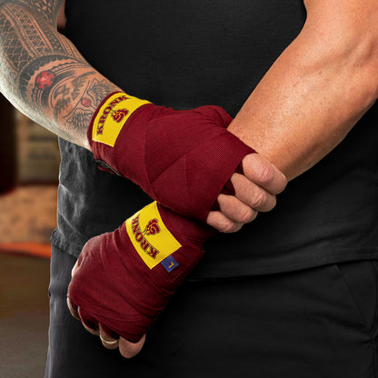 KRONK Boxing Gym Red Hand Wraps