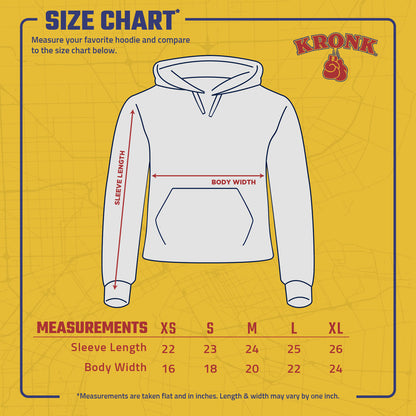 KRONK 'Detroit' Ladies Cropped Hoodie