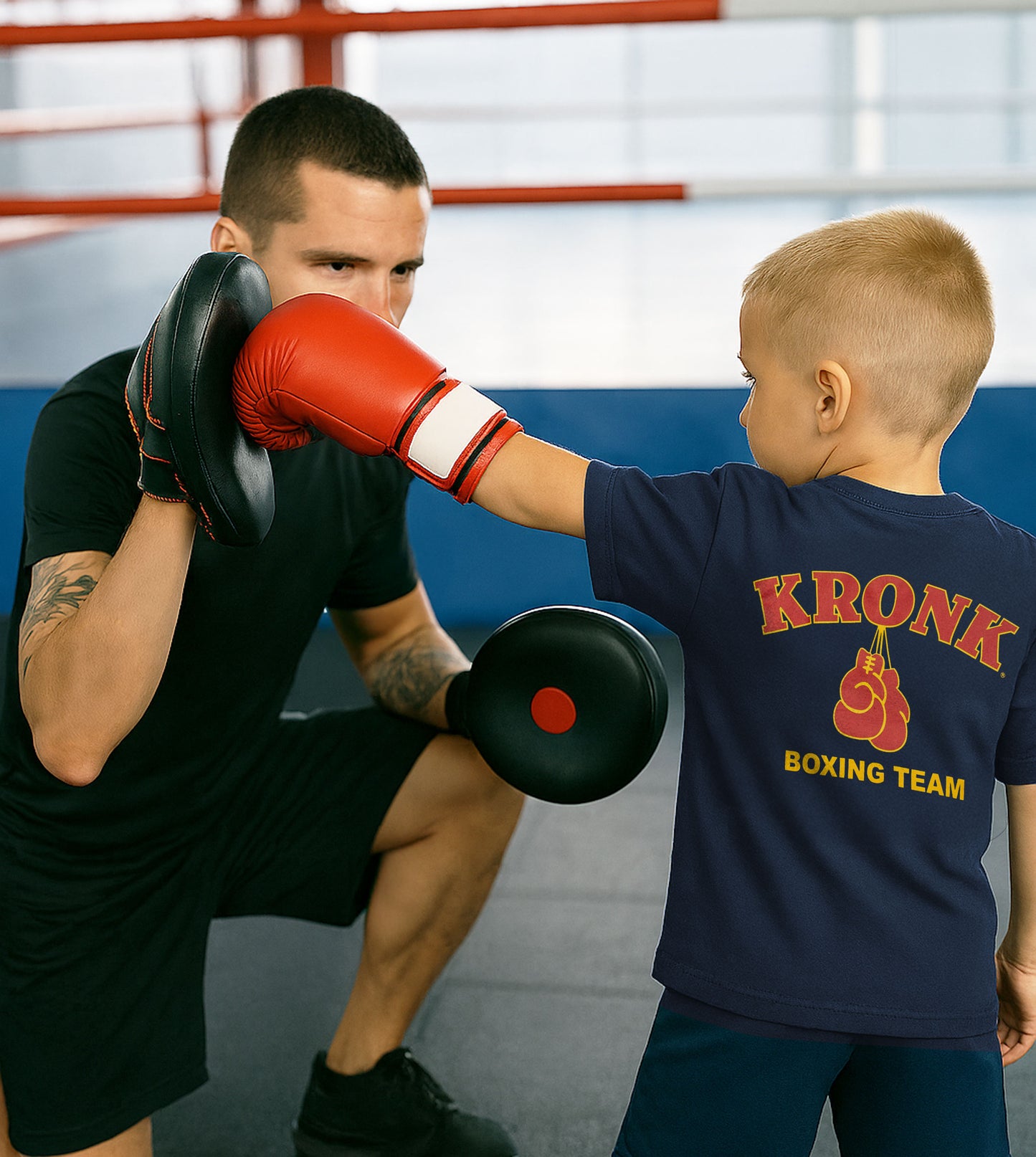 KRONK 'Boxing Team' Navy Youth Tee