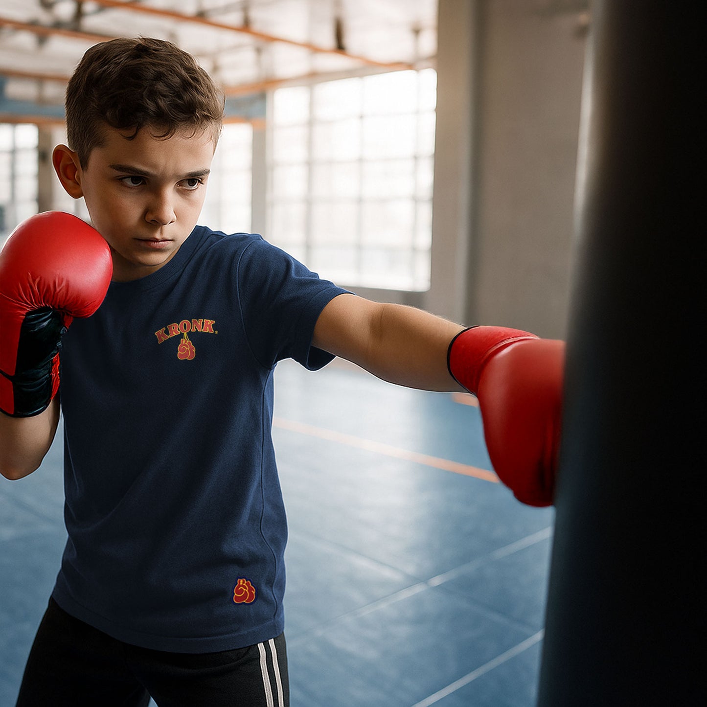 KRONK 'Boxing Team' Navy Youth Tee