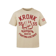 Ty Mopkins x KRONK Heavyweight Tee - Bone/Red