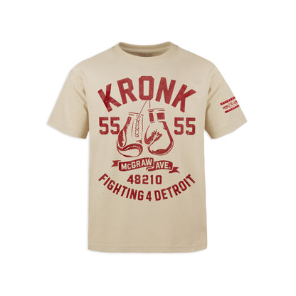Ty Mopkins x KRONK Heavyweight Tee - Bone/Red