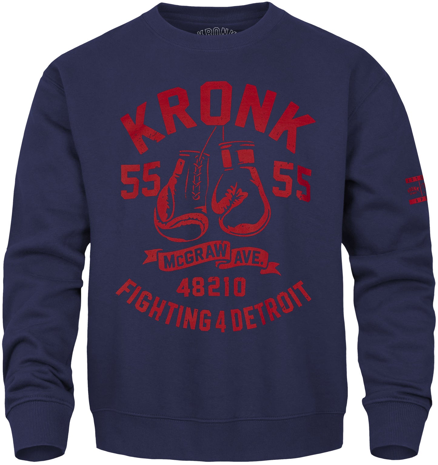 Ty Mopkins x KRONK Athletic Crew Neck - Navy/Red
