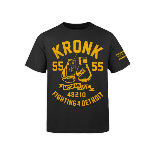 Ty Mopkins x KRONK Heavyweight Tee - Black/Gold