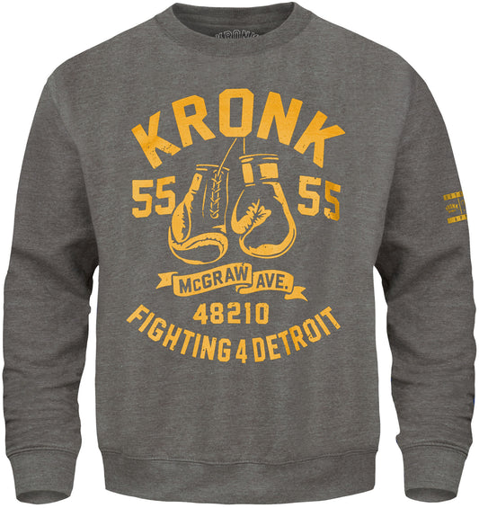 Ty Mopkins x KRONK Athletic Crew Neck - Charcoal/Gold