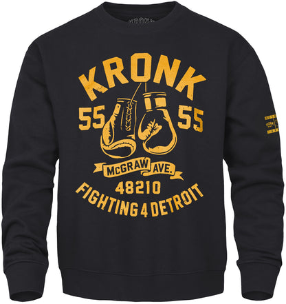 Ty Mopkins x KRONK Athletic Crew Neck - Jet Black/Gold