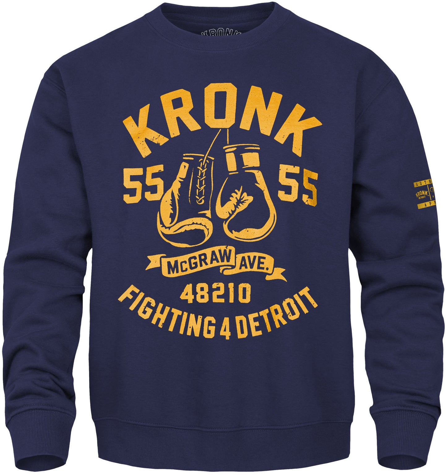Ty Mopkins x KRONK Athletic Crew Neck - Navy/Gold