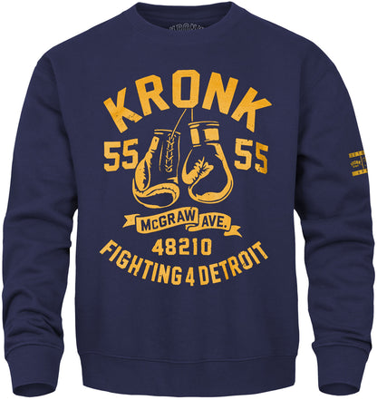 Ty Mopkins x KRONK Athletic Crew Neck - Navy/Gold