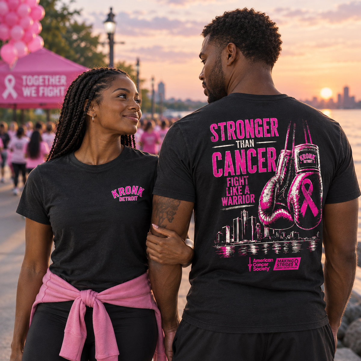 KRONK 'Stronger Than Cancer' Adult Unisex Tee