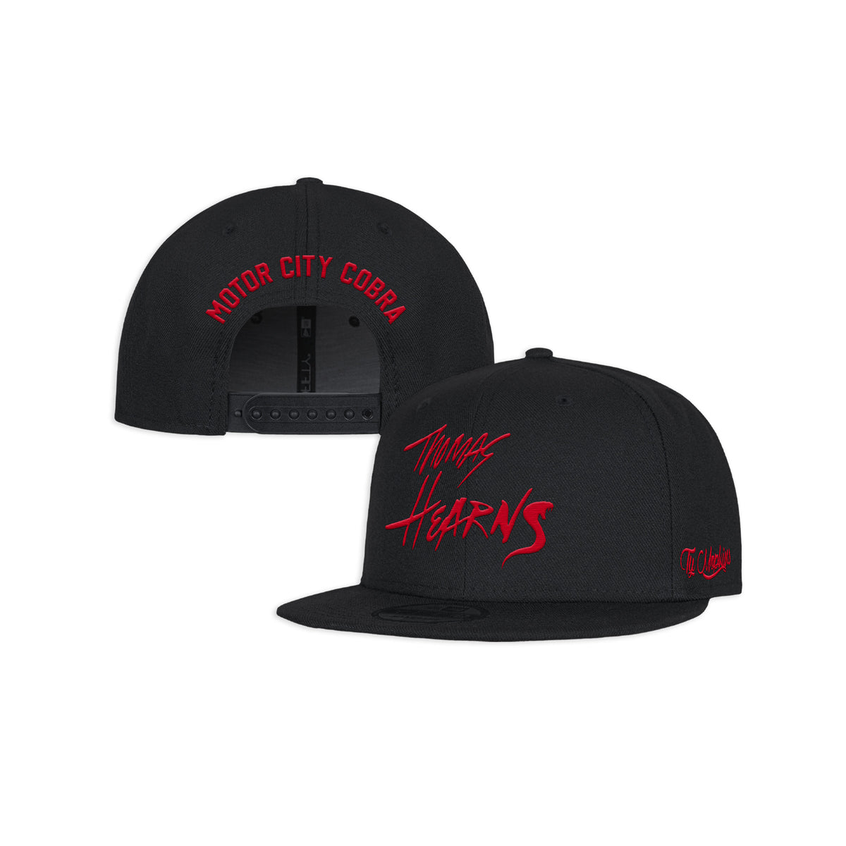 The Black Motor City Cobra Snapback