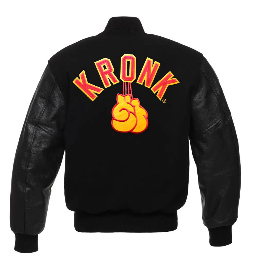 Classic KRONK Varsity Jacket (Blk/Red)