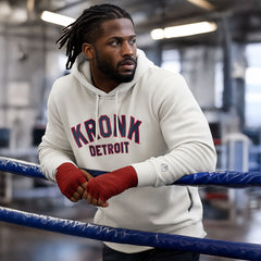 KRONK 'Detroit Outline' Performance Hoodie - Smoke & Navy