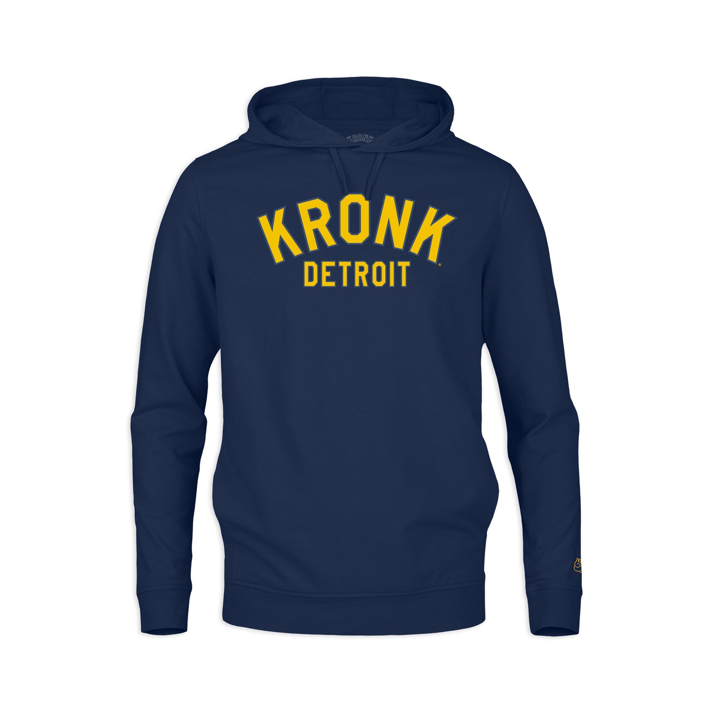 KRONK 'Detroit Outline' Performance Hoodie - Navy & Gold