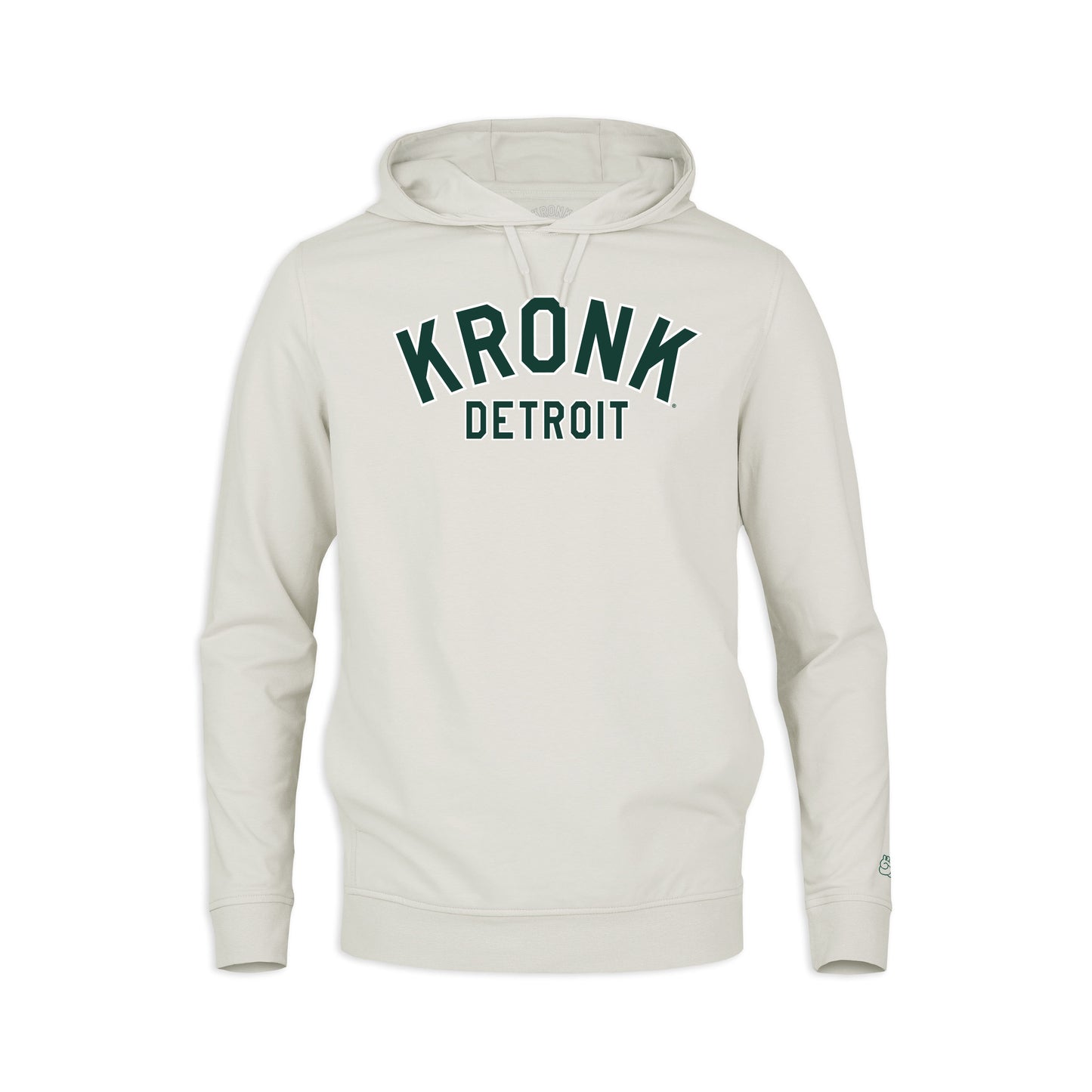 KRONK 'Detroit Outline' Performance Hoodie - Smoke & Green