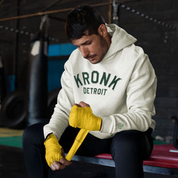 KRONK 'Detroit Outline' Performance Hoodie - Smoke & Green