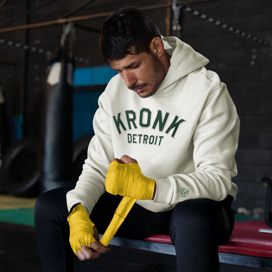 KRONK 'Detroit Outline' Performance Hoodie - Smoke & Green