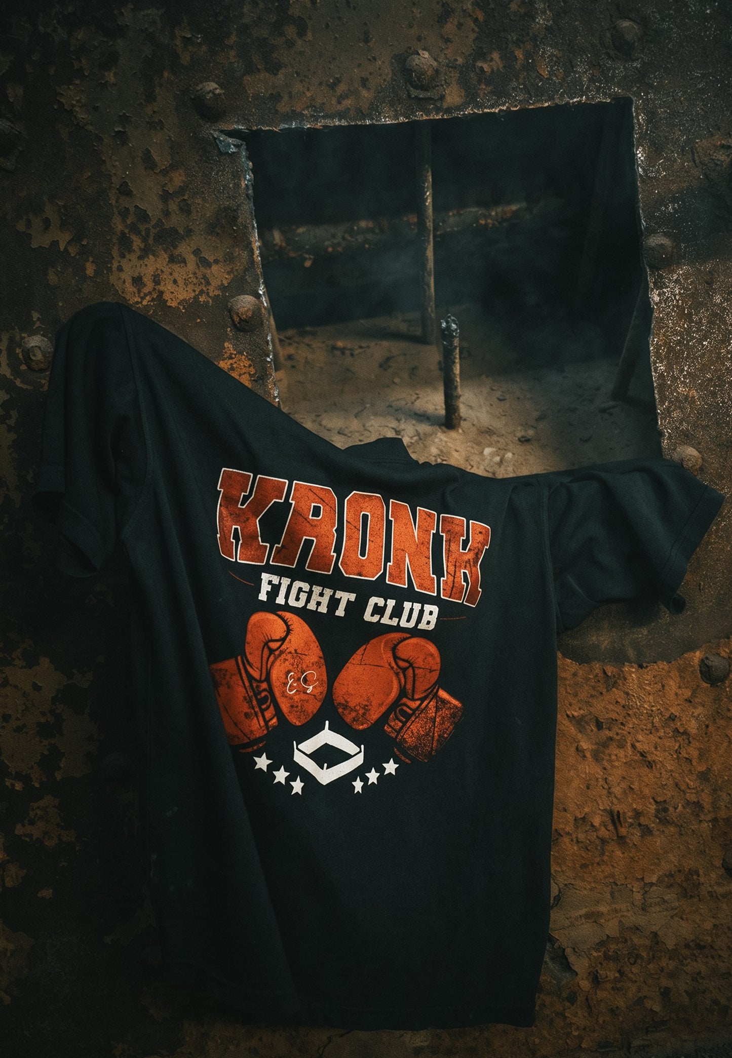 KRONK 'Boxing Ring' Heavyweight Tee - KEN_2787.jpg