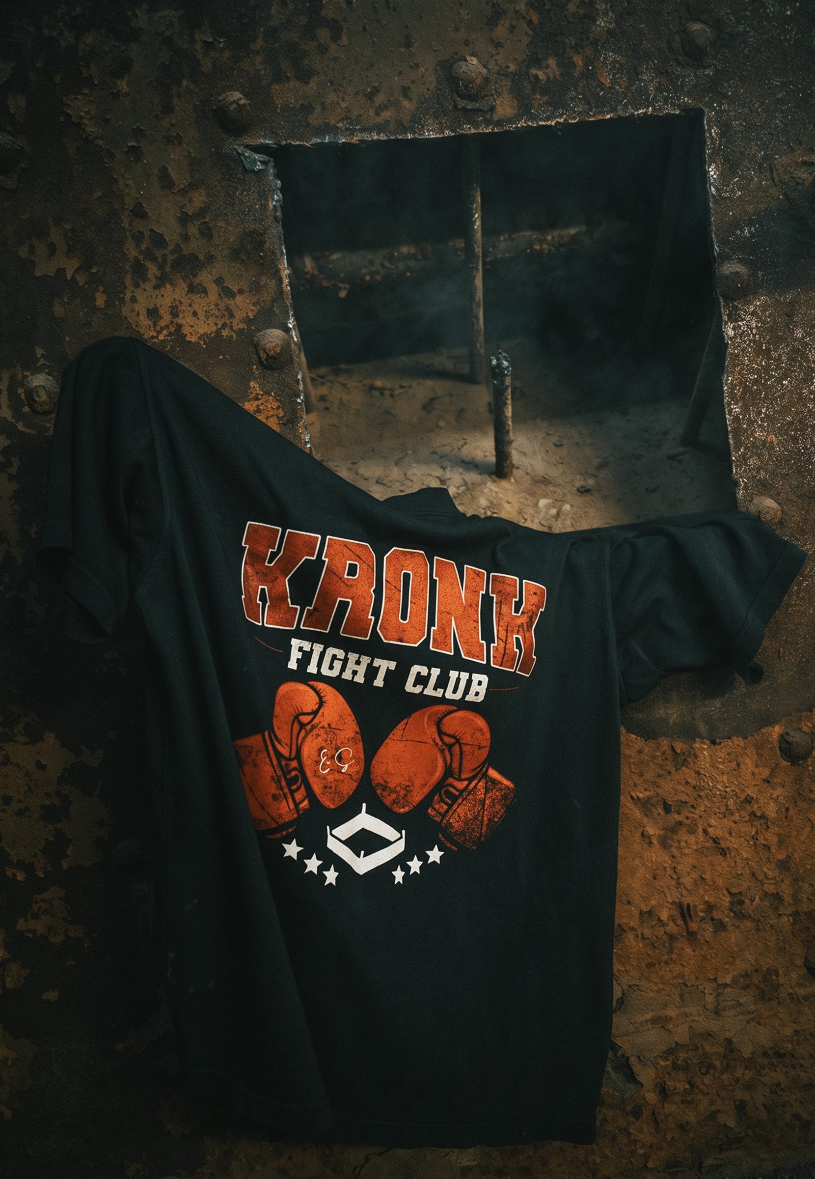 KRONK 'Boxing Ring' Heavyweight Tee - KEN_2787.jpg