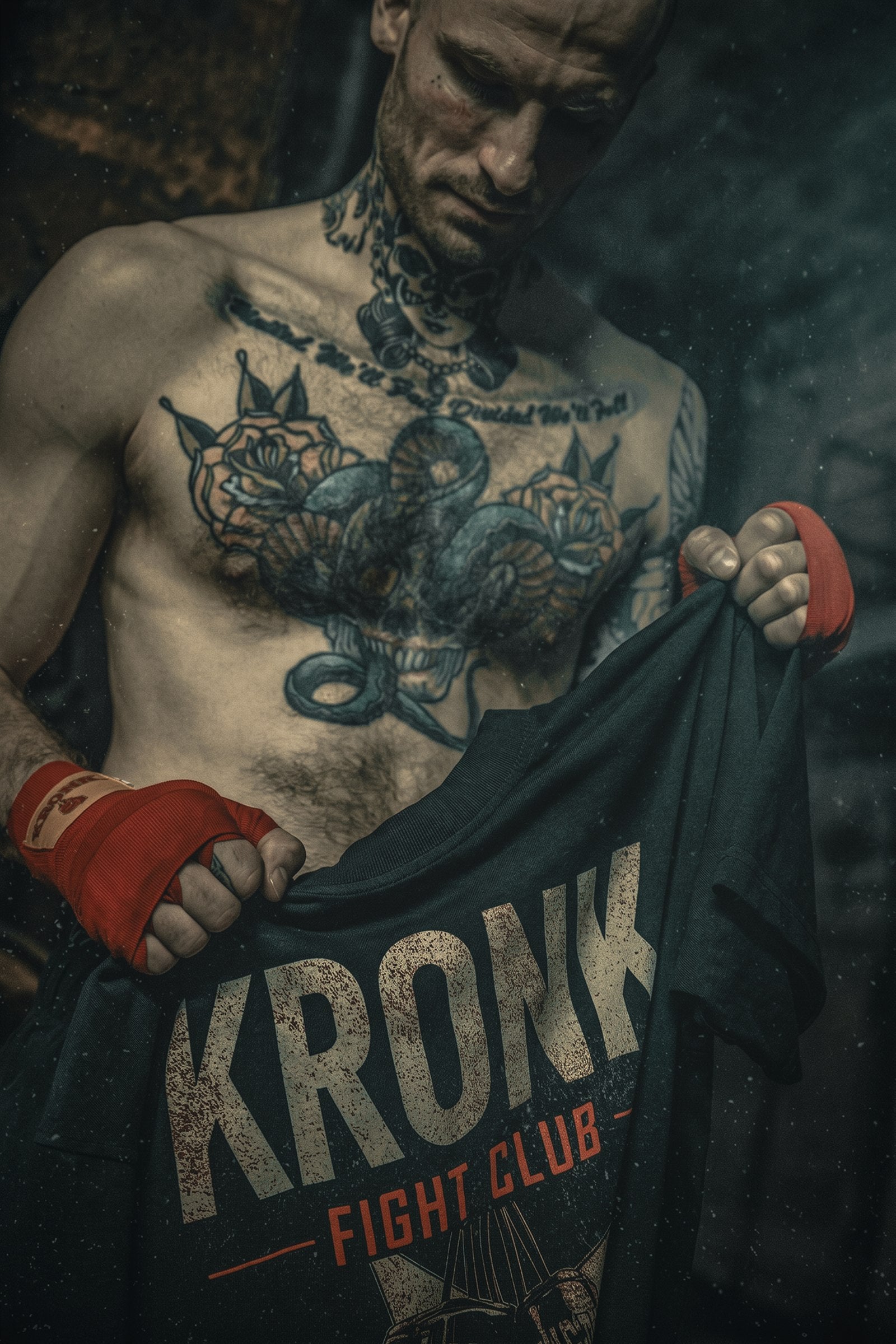 KRONK 'Fight Club with Gloves' Heavyweight Tee - KEN_2339.jpg