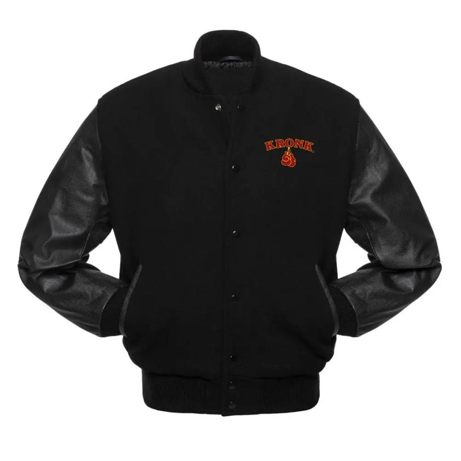 Classic KRONK Varsity Jacket (Blk/Red)