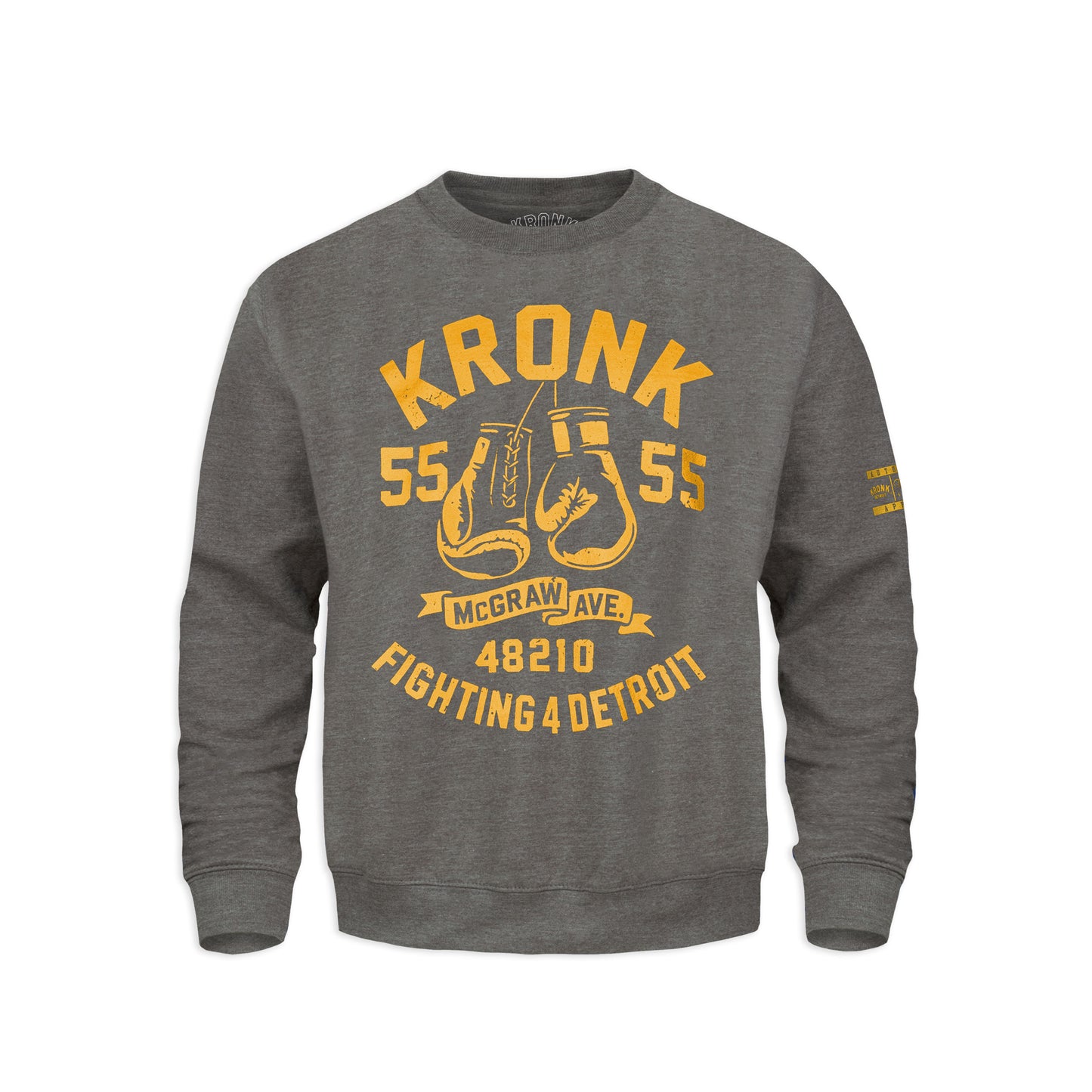 Ty Mopkins x KRONK Athletic Crew Neck - Charcoal/Gold