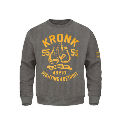 Ty Mopkins x KRONK Athletic Crew Neck - Charcoal/Gold