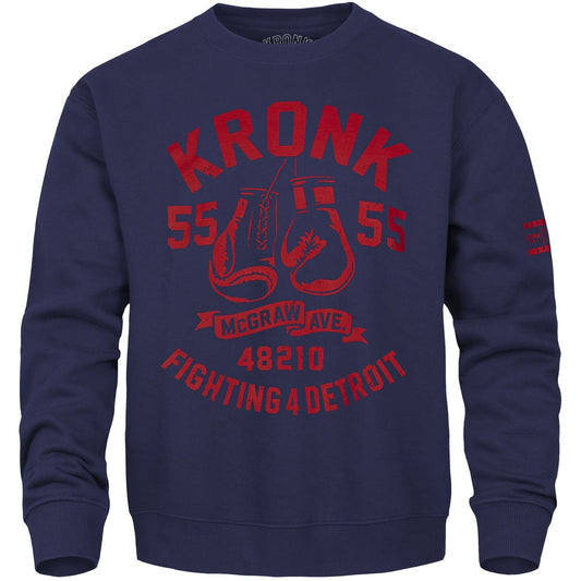 Ty Mopkins x KRONK Athletic Crew Neck - Navy/Red