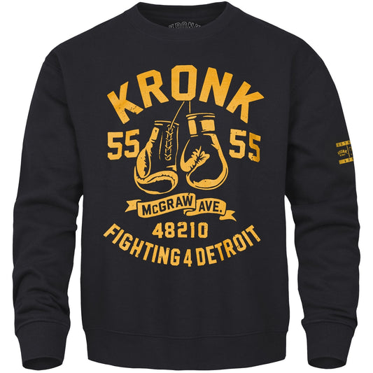 Ty Mopkins x KRONK Athletic Crew Neck - Jet Black/Gold