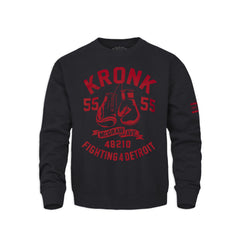 Ty Mopkins x KRONK Athletic Crew Neck - Jet Black/Red