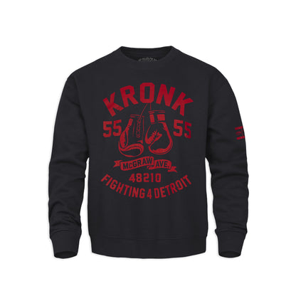 Ty Mopkins x KRONK Athletic Crew Neck - Jet Black/Red