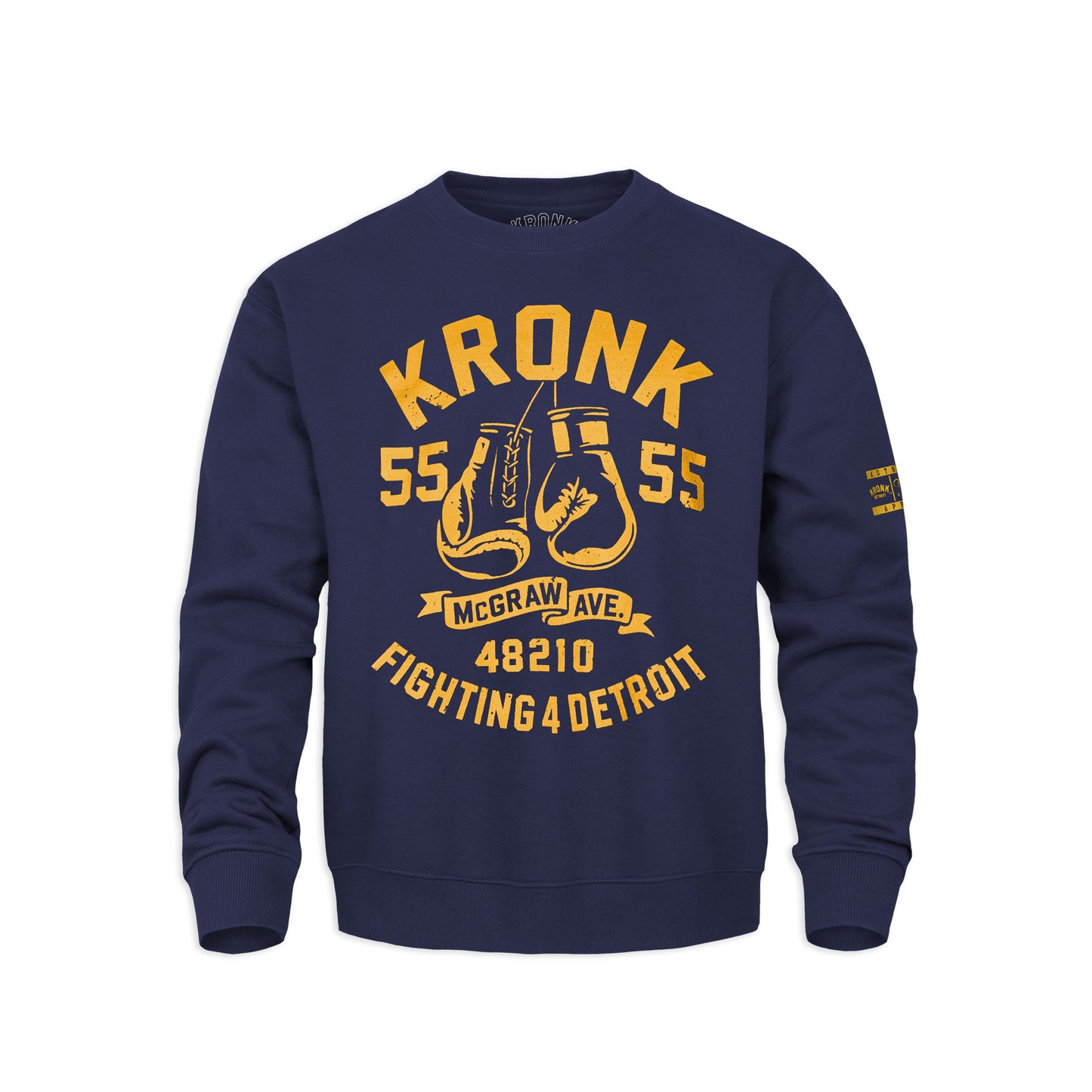 Ty Mopkins x KRONK Athletic Crew Neck - Navy/Gold