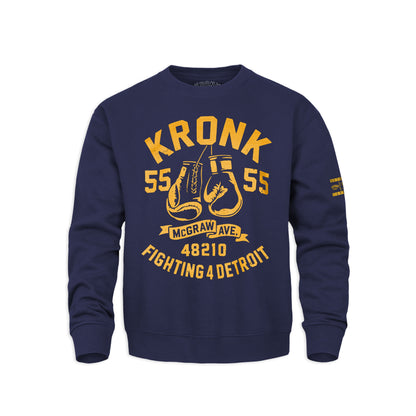 Ty Mopkins x KRONK Athletic Crew Neck - Navy/Gold