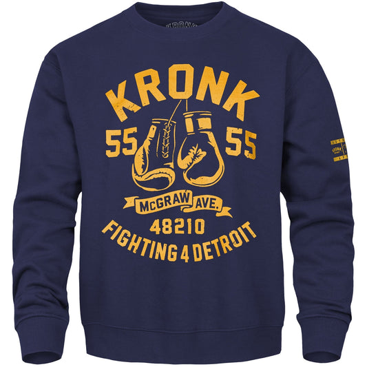 Ty Mopkins x KRONK Athletic Crew Neck - Navy/Gold